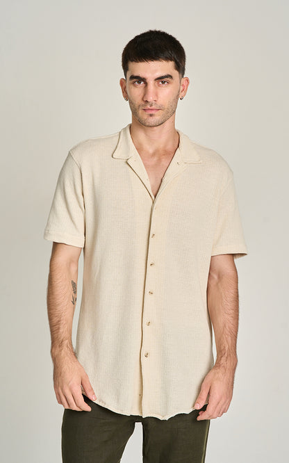 CAMISA HERITAGE MC Bege