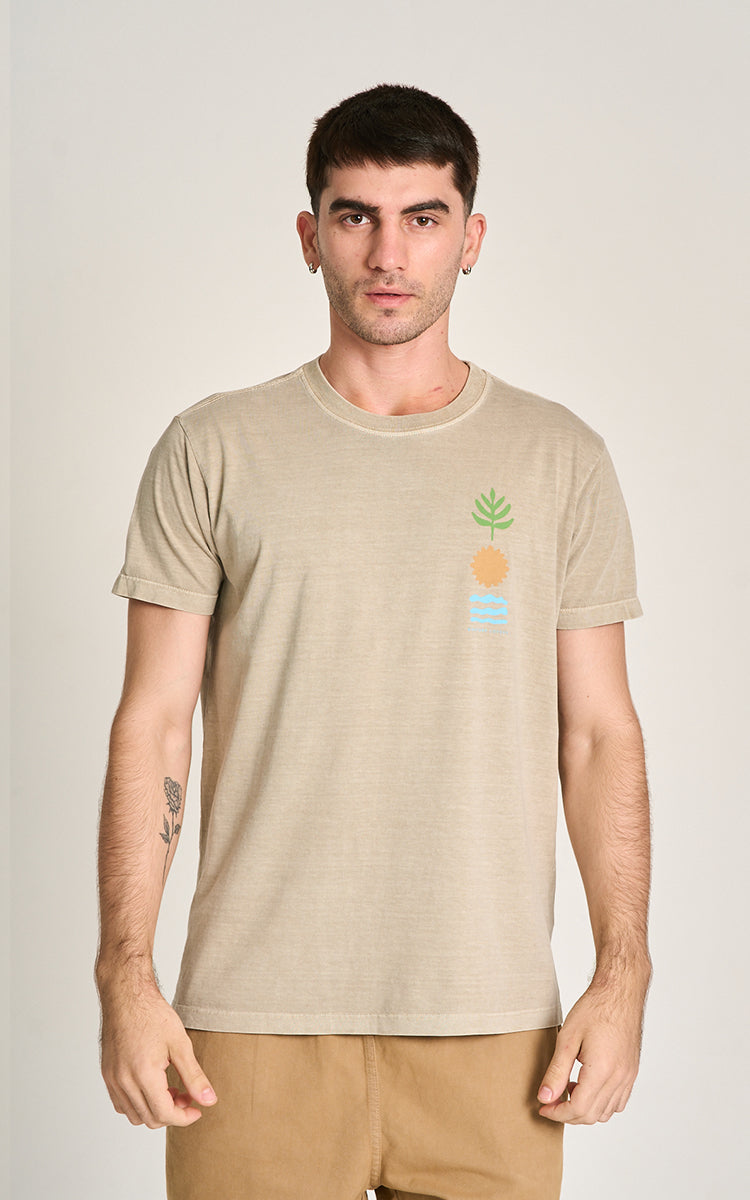 Camiseta Elementos Stone Caqui