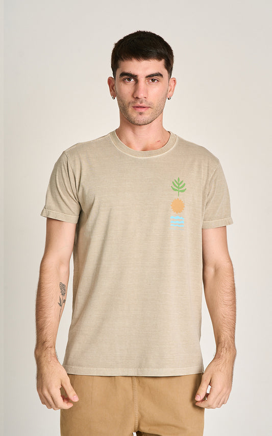 Camiseta Elementos Stone Caqui