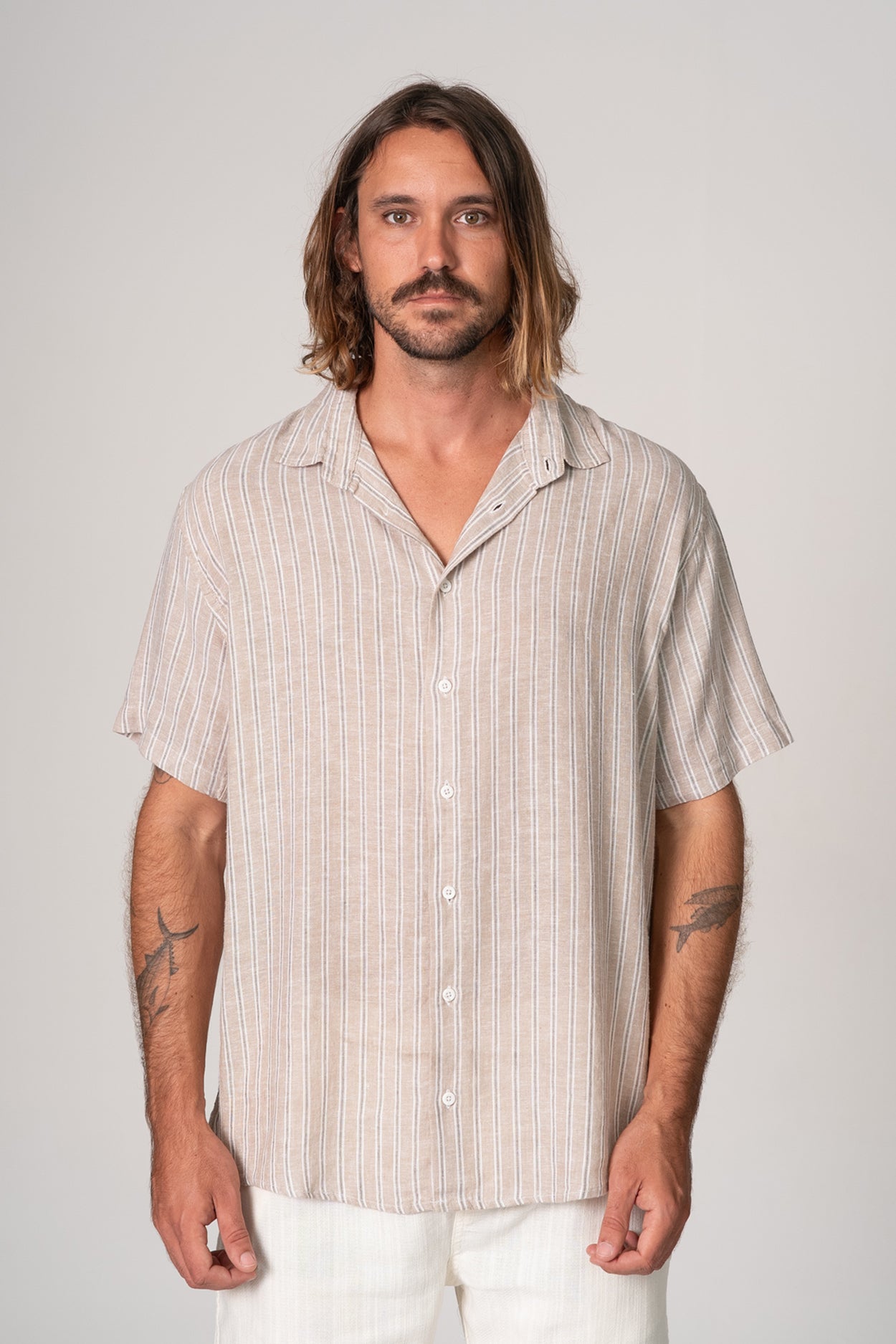 Camisa Nautic Marrom Claro