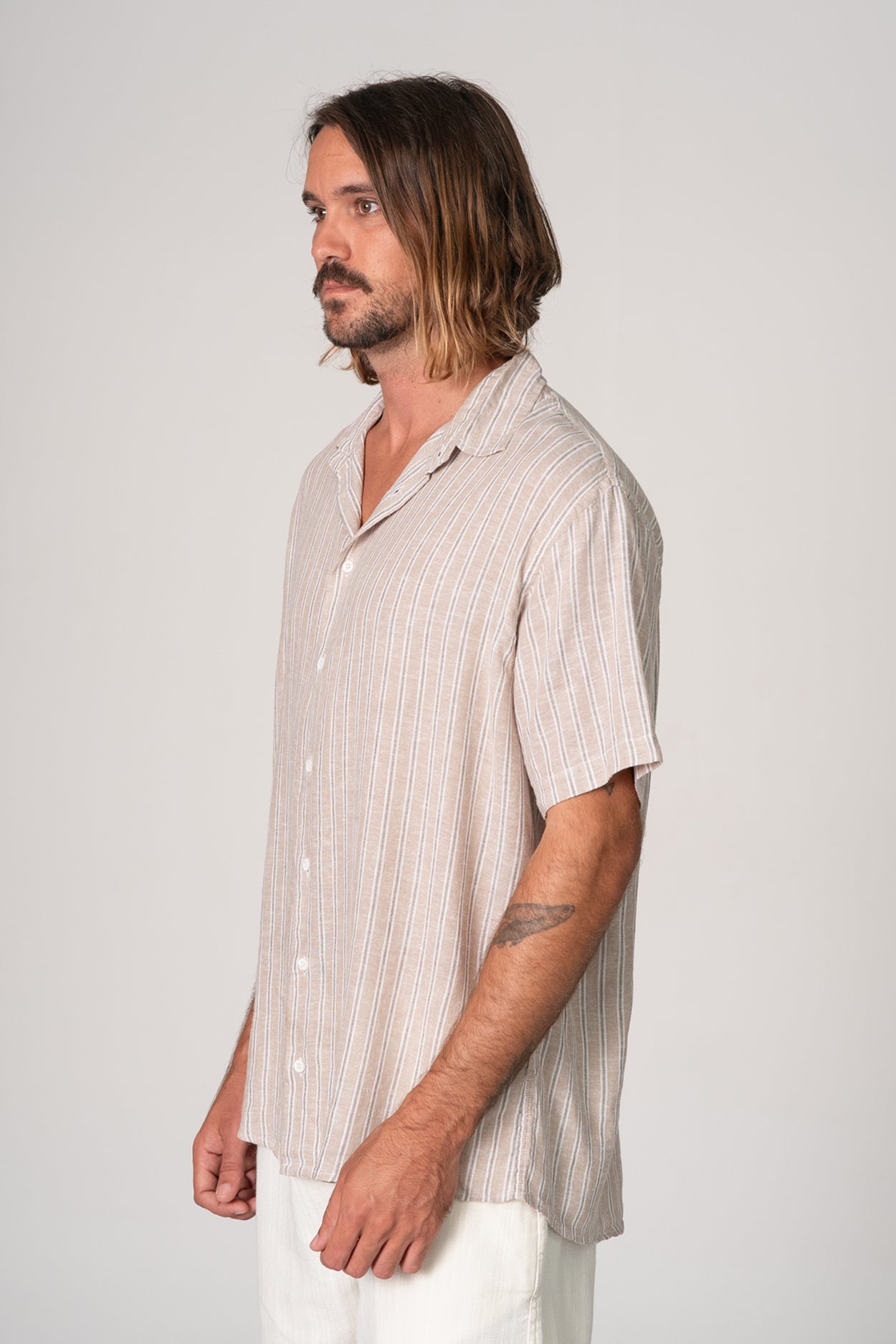 Camisa Nautic Marrom Claro