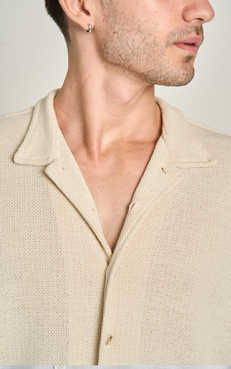 CAMISA HERITAGE MC Bege