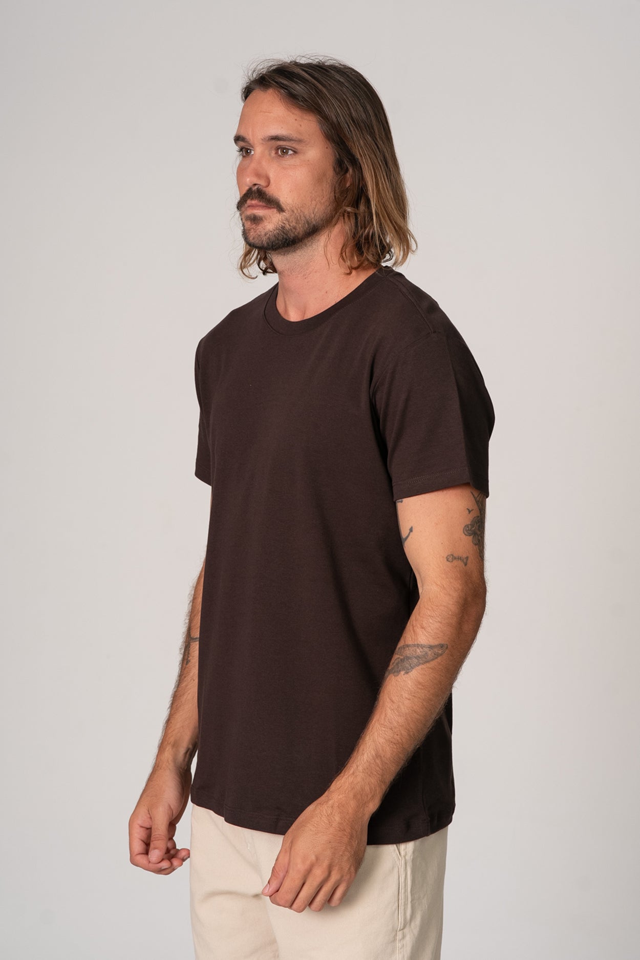 Camiseta Fio Egípcio Carvalho