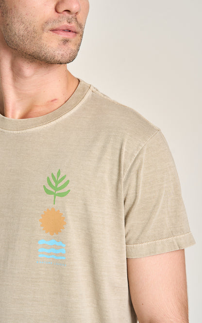 Camiseta Elementos Stone Caqui