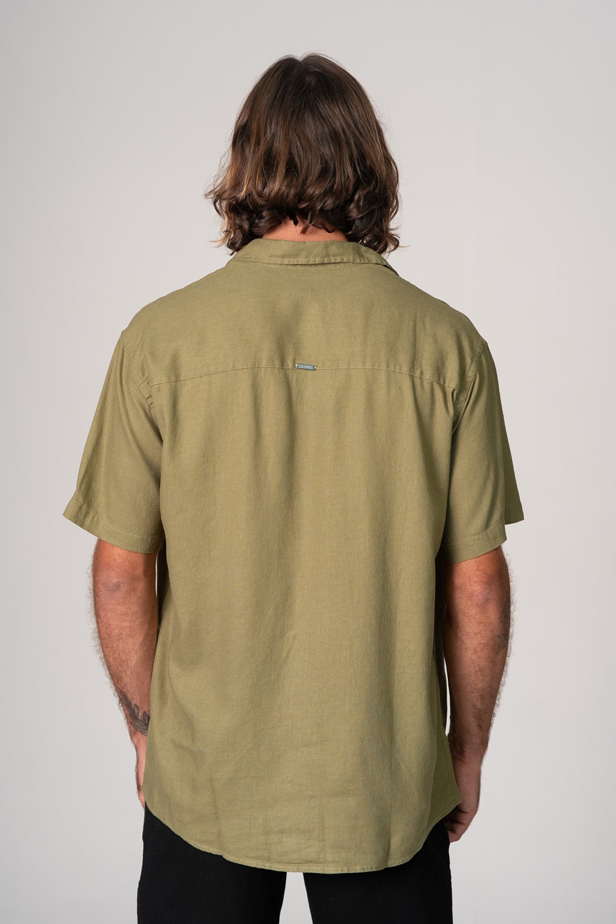 Camisa Satu Linho Verde Folha