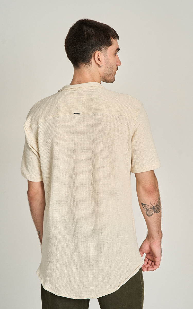 CAMISA HERITAGE MC Bege