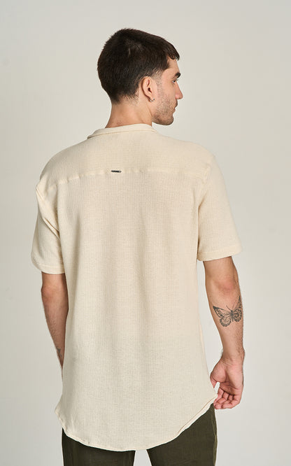 CAMISA HERITAGE MC Bege