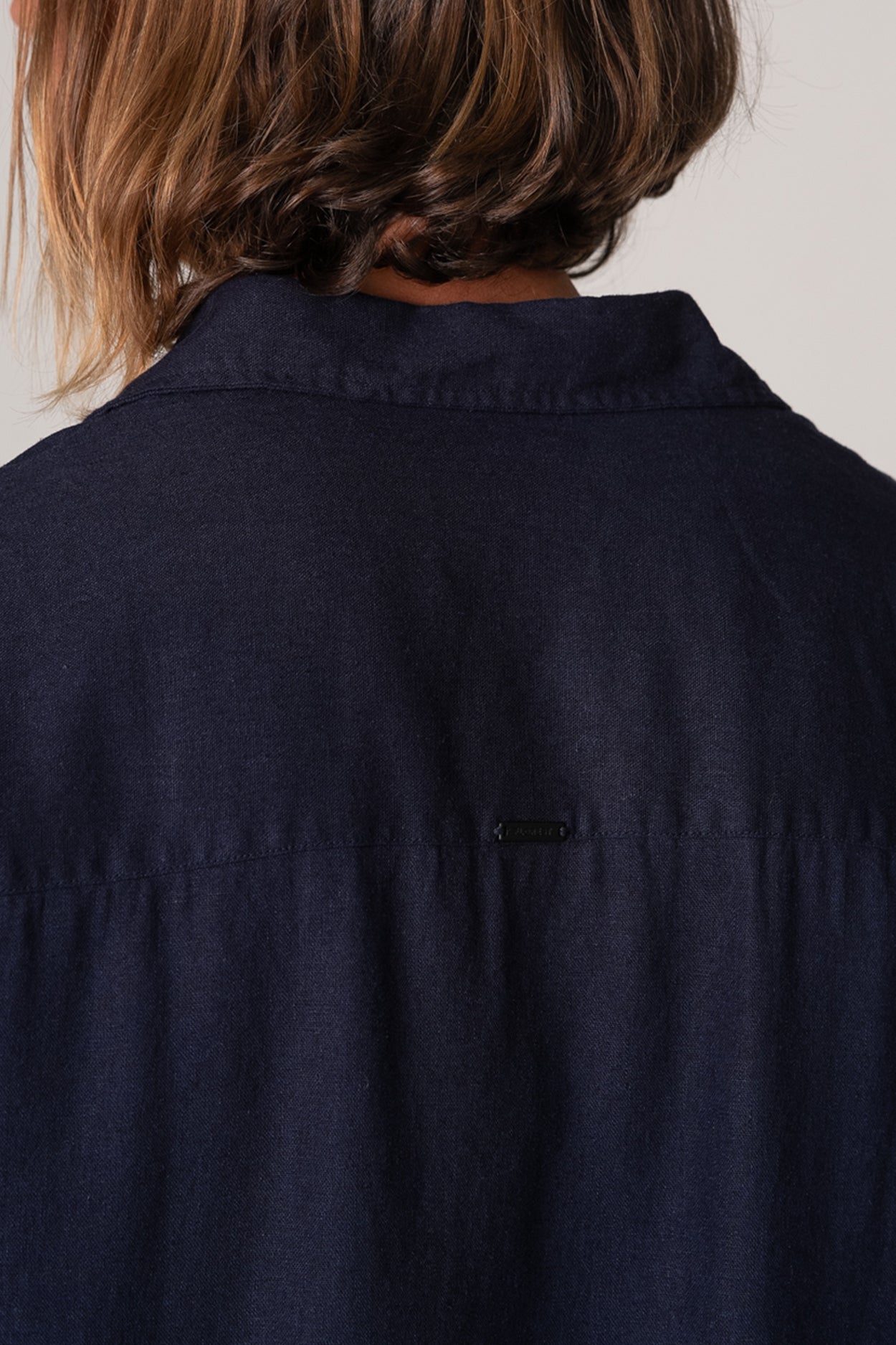 Camisa Satu Linho Azul Escuro