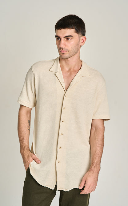 CAMISA HERITAGE MC Bege