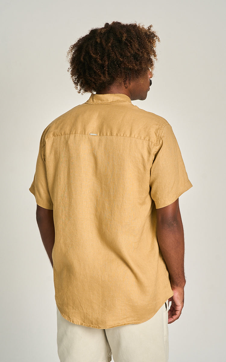 Camisa Puro Linho MC Camelo