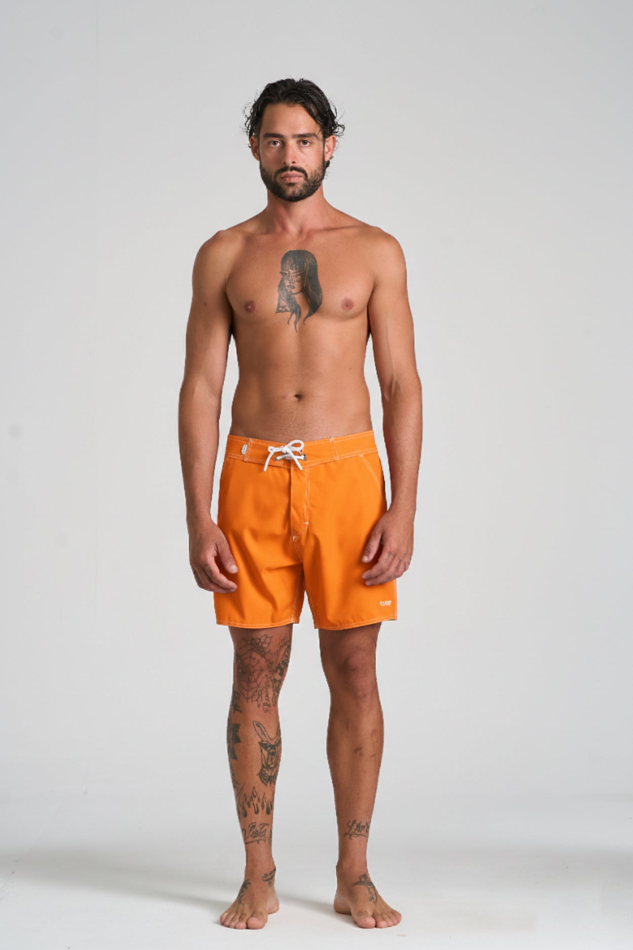 Boardshort Retropical Laranja