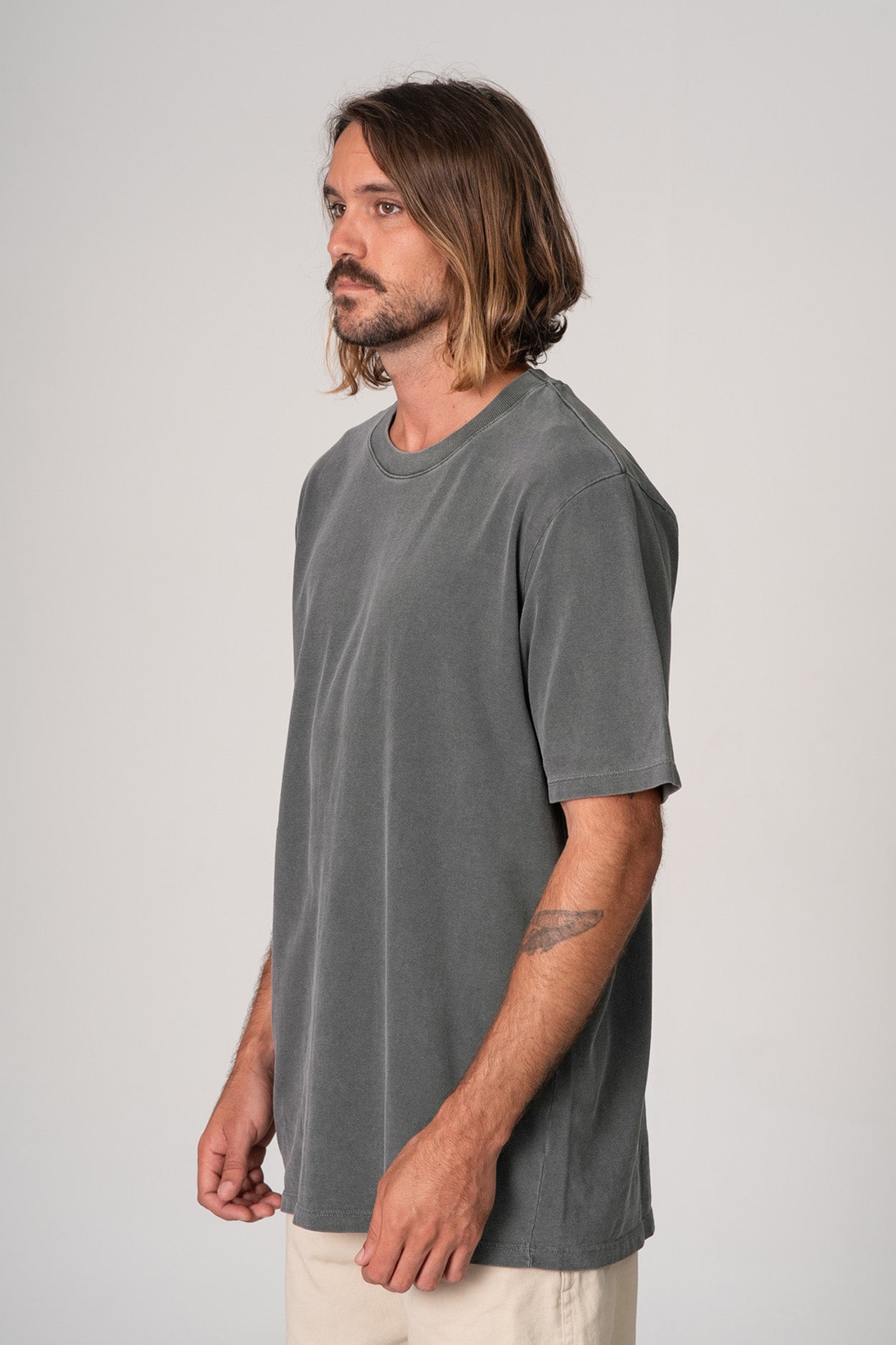 Camiseta Box Classic Oversized Preto Stoned