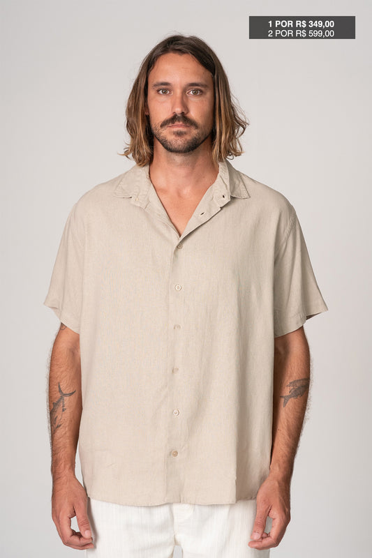 Camisa Satu Linho Caqui