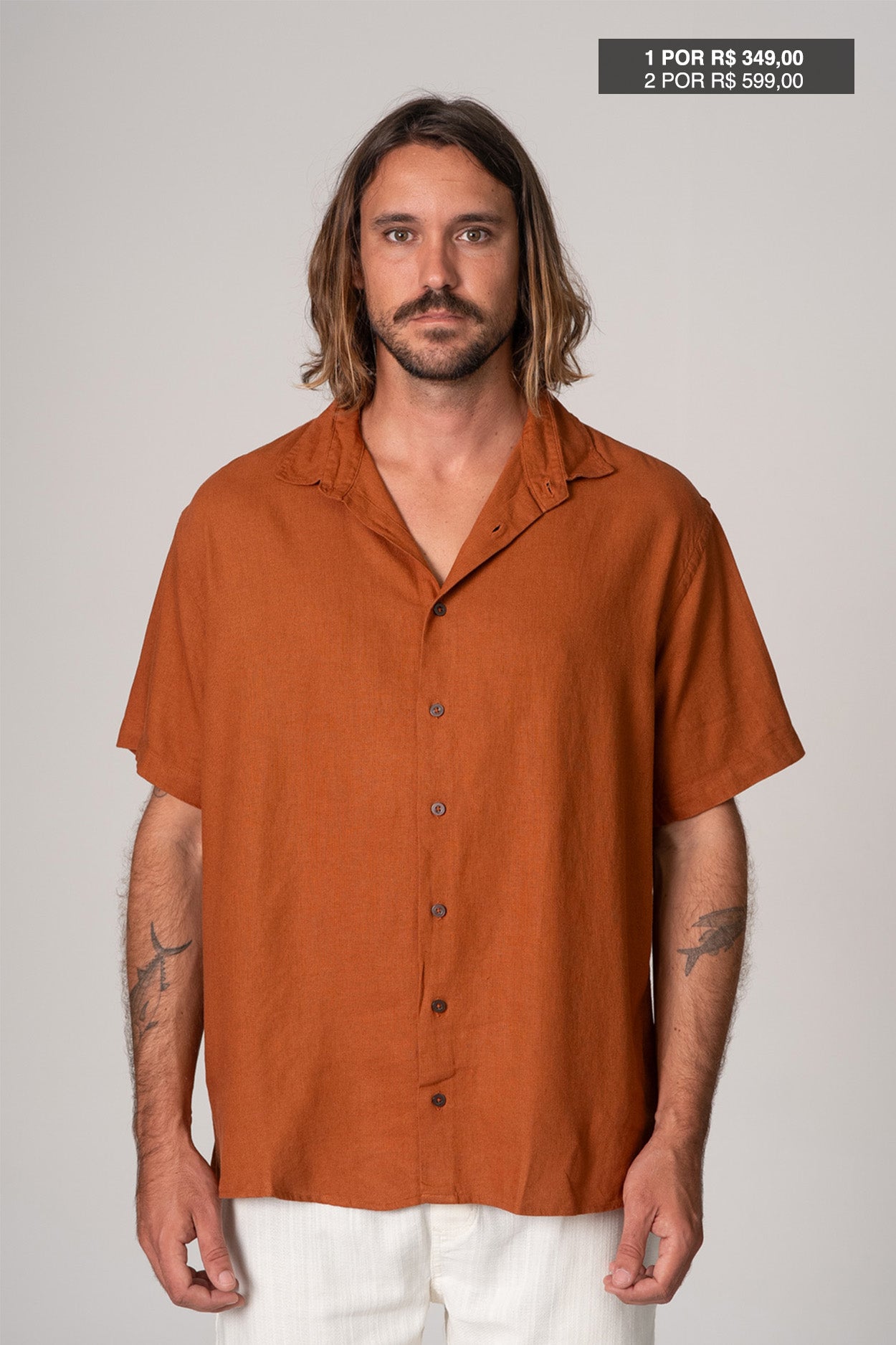 Camisa Satu Linho Terra